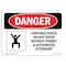 Signmission OSHA, Confined Space Do Not Enter W/O Permit, 24in X 18in Plastic, 24" W, 18" H, Landscap OS-DS-P-1824-L-1083 - alternate 1